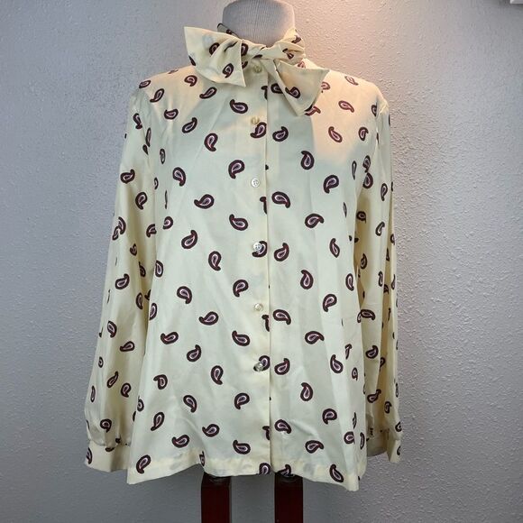 Vintage “New Attitude” Russ Togs, Inc. Womens Collared Dress Shirt Size M/L - Picture 1 of 8